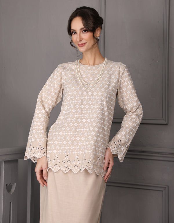 BAJU KURUNG KEDAH MADELYN (NUDE)